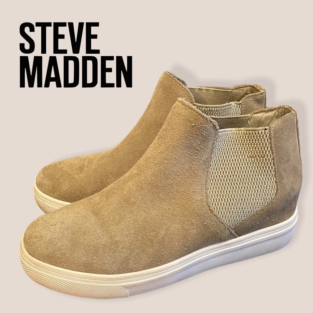 Steve Madden "Sultan" Suede Booties Sneakers 6.5